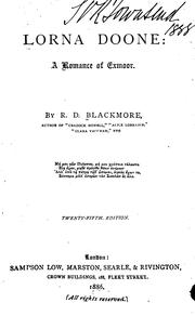 Cover of: Lorna Doone: A Romance of Exmoor by R. D. Blackmore