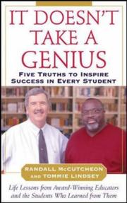 Cover of: It doesn't take a genius: five truths to inspire success in every student