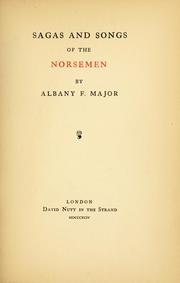 Cover of: Sagas and songs of the Norsemen.