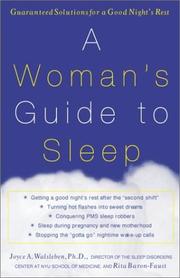 Cover of: A Woman's Guide to Sleep: Guaranteed Solutions for a Good Night's Rest