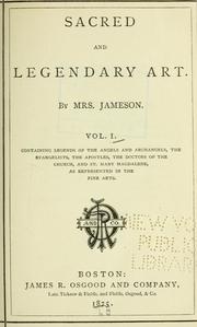 Cover of: Sacred and legendary art by Mrs. Anna Jameson