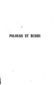 Cover of: Polonais et Russes: visions du passé, perspectives d'avenir