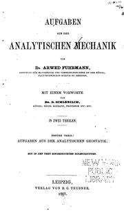 Cover of: Aufgaben aus der analytischen Mechanik