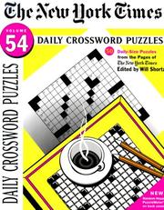 Cover of: New York Times Daily Crossword Puzzles, Volume 54 (NY Times) by Will Shortz