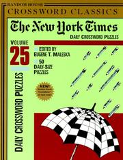 Cover of: New York Times Daily Crossword Puzzles, Volume 25 (NY Times) by Eugene T. Maleska