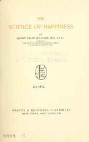 Cover of: The science of happiness