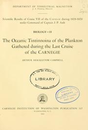 Scientific results of cruise VII of the Carnegie during 1928-1929 under command of Captain J. P. Ault