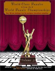 Cover of: World-Class Puzzles from the World Puzzle Championships, Volume 3 (Other)