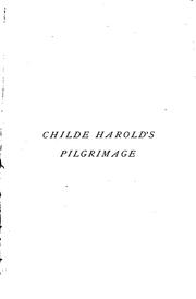 Cover of: Childe Harold's Pilgrimage: A Romaunt by Lord Byron, William Spalding