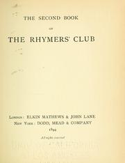 The second book of the Rhymers' Club by Rhymers' Club (London, England)