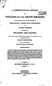 Cover of: A Chronological History of Voyages Into the Arctic Regions: Undertaken ...