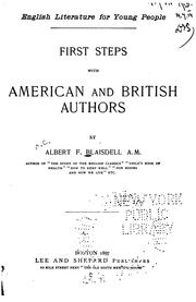 Cover of: First Steps with American and British Authors by Albert Franklin Blaisdell