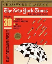 Cover of: New York Times Daily Crossword Puzzles, Volume 30 (NY Times)