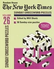 Cover of: New York Times Sunday Crossword Puzzles, Volume 26 (NY Times)