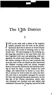 Cover of: The 13th District: A Story of a Candidate / by Brand Whitlock