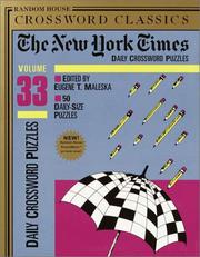 Cover of: New York Times Daily Crossword Puzzles, Volume 33 (NY Times)