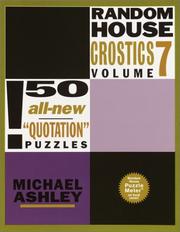 Cover of: Random House Crostics, Vol. 7