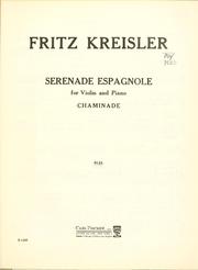 Cover of: Serenade espagnole: for violin and piano