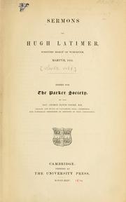 Cover of: Sermons. by Hugh Latimer