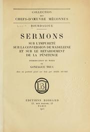 Cover of: Sermons by Louis Bourdaloue