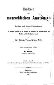 Cover of: Handbuch der menschlichen Anatomie: Durchausnach eigenen Untersuchungen und mit besonder ru ...
