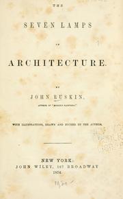 Cover of: The seven lamps of architecture by John Ruskin