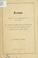 Cover of: A sermon preached to the Cambridgeport parish, May 28, 1871, on the first Sunday after the ratification of the treaty with England