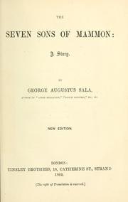 Cover of: The seven sons of Mammon by George Augustus Sala