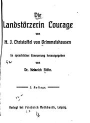 Cover of: Landstörzerin Courage...