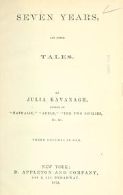 Cover of: Seven years, and other tales.