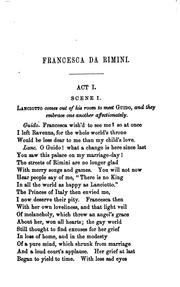 Cover of: Francesca da Rimini, a tragedy, tr. by J.G.V.P.