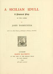 Cover of: A Sicilian idyll by John Todhunter