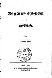 Cover of: Religion und Philosophie bei den Römern