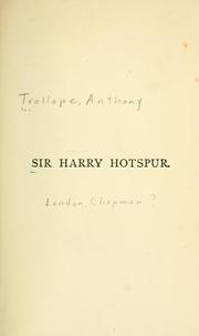 Cover of: Sir Harry Hotspur by Anthony Trollope