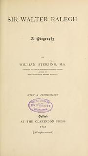 Cover of: Sir Walter Raleigh: a biography