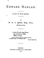 Cover of: Edward Hanlan a Lay of Young Canada: A Lay of Young Canada