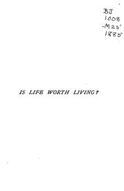 Cover of: Is Life Worth Living?