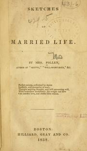 Cover of: Sketches of married life. by Follen, Eliza Lee Cabot