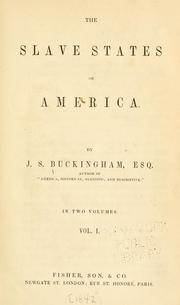 Cover of: The slave states of America