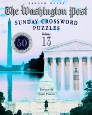 Cover of: Washington Post Sunday Crossword Puzzles, Volume 13 (Washington Post)