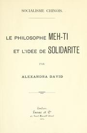 Cover of: Socialisme chinois. by Alexandra David-Néel