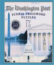 Cover of: Washington Post Sunday Crossword Puzzles, Volume 15 (Washington Post Sunday Crossword Puzzles)