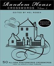 Cover of: Random House Crosswords, Volume 3 (RH Crosswords) by Mel Rosen