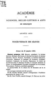 Cover of: Procès-verbaux et mémoires