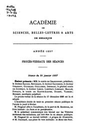 Cover of: Procès-verbaux et mémoires