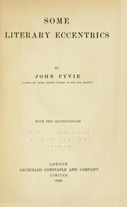 Cover of: Some literary eccentrics by John Fyvie