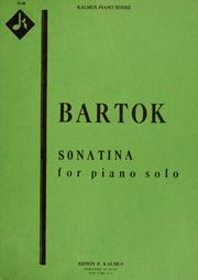 Cover of: Sonatina: for piano solo