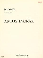 Cover of: Sonatina for violin and piano by Antonín Dvořák