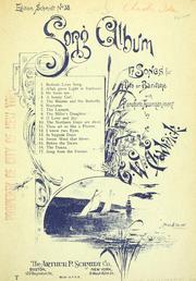 Cover of: Song album: 17 songs for alto or baritone, with pianoforte accompaniment.