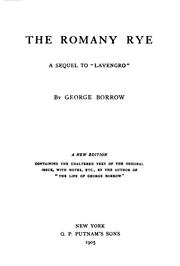 Cover of: The Romany rye: a sequel to "Lavengro by George Henry Borrow